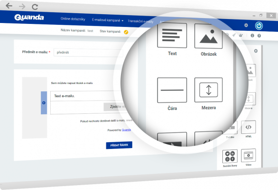 Email marketing | Profesionální e-mail editor