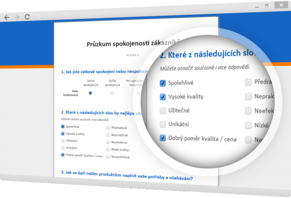 Online dotazníky | Průzkum spokojenosti zákazníků